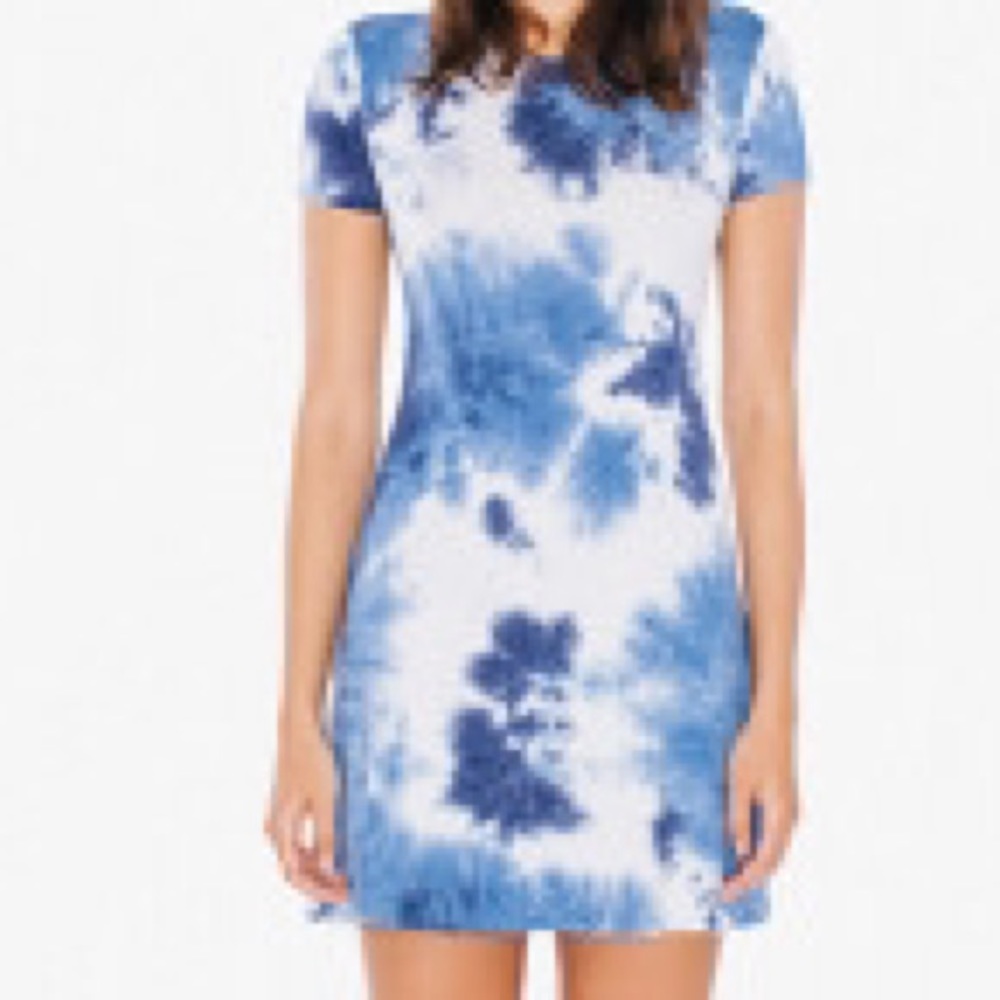 American Apparel Tie Dye T-Shirt Dress