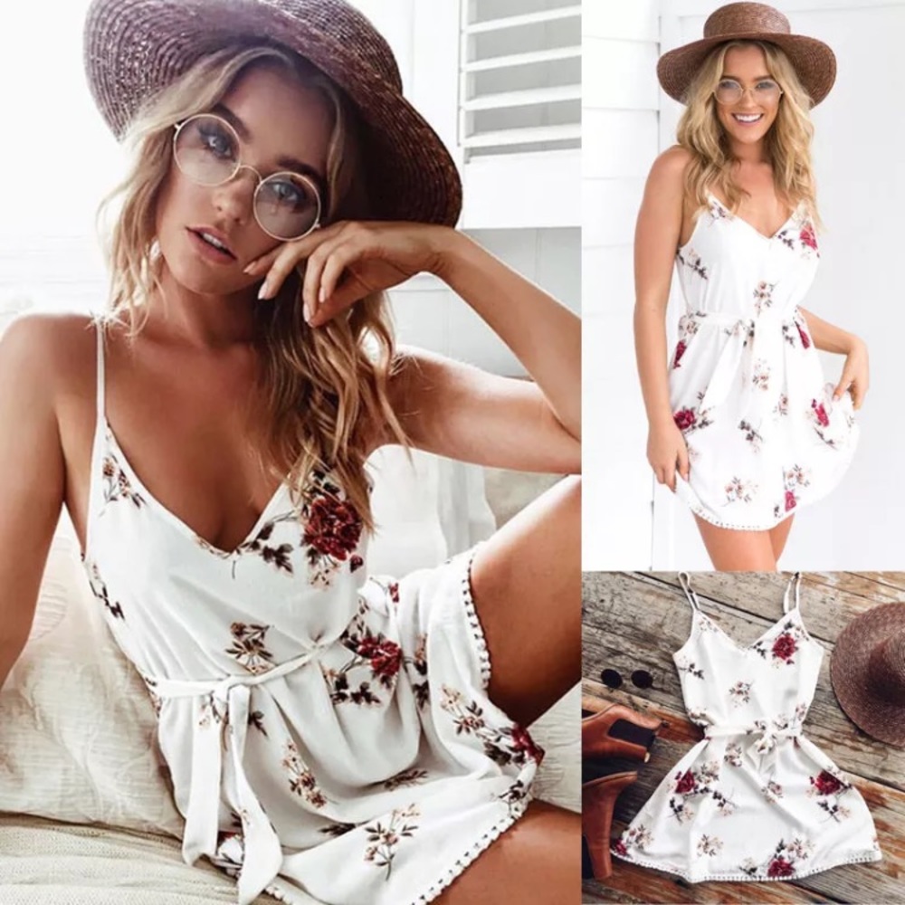 🌷 Vacation Coverup Beach Dress - Picture 2 of 8
