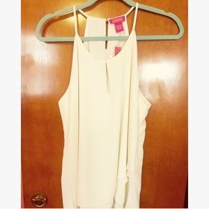 Catherine Malandrino Cream Highneck Blouse