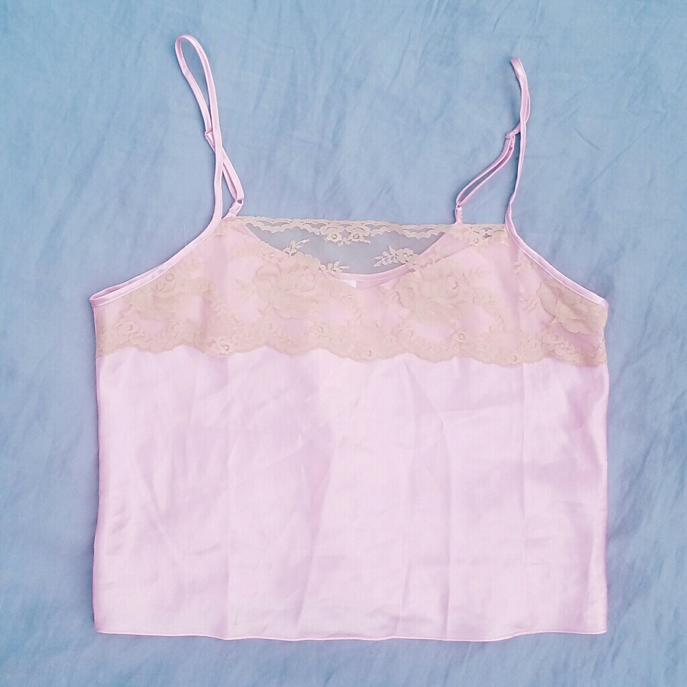 Silky Pink Shorts and Cami Set - Picture 3 of 4