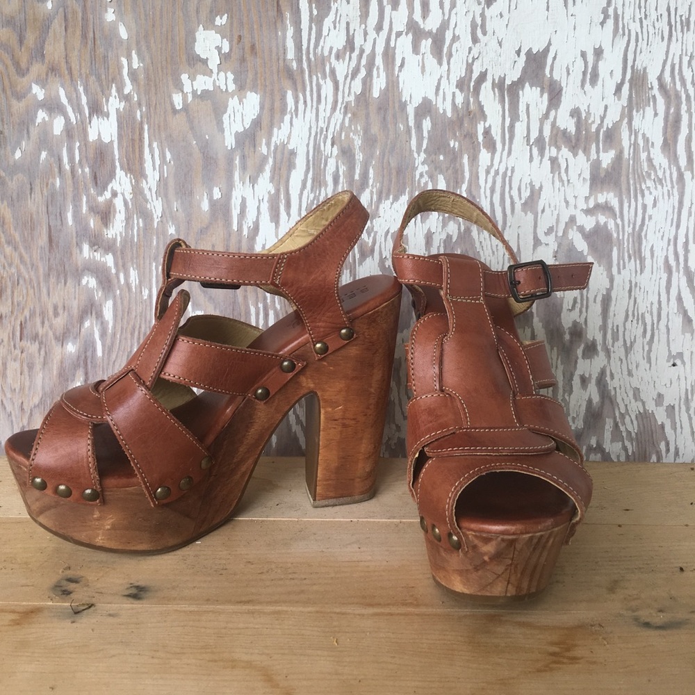 Bed Stu Cobbler Series platform Sandals