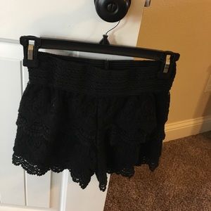Black Lace shorts size small