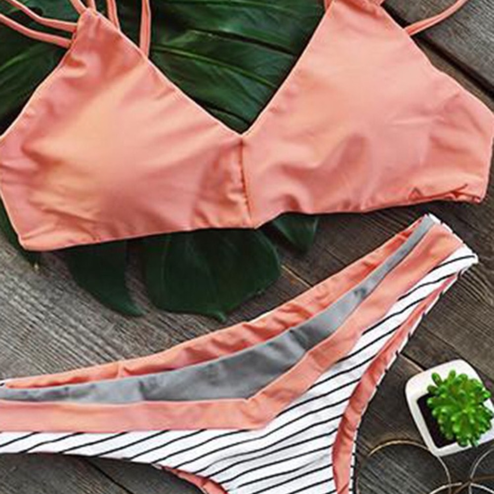 Coral bikini!