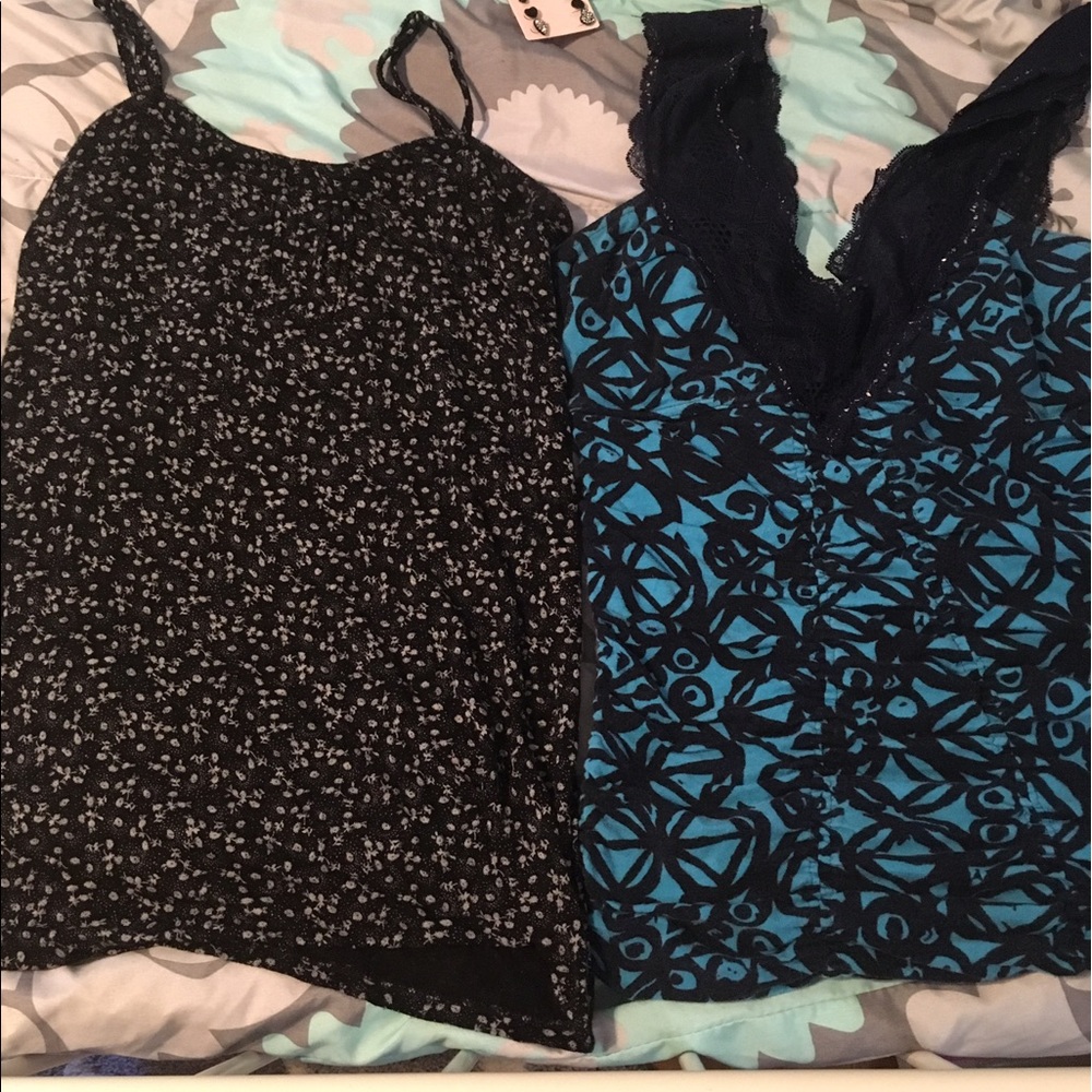 2 floral free people tops