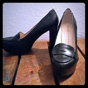 Platform penny loafers