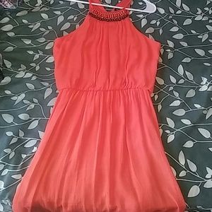 Pop orange summer dress!