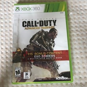 XBOX game , gold edition , call of duty