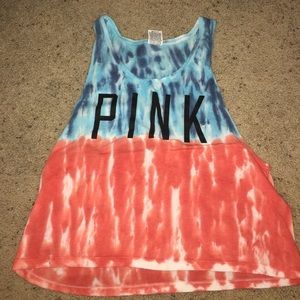 PINK tank tie-dye!