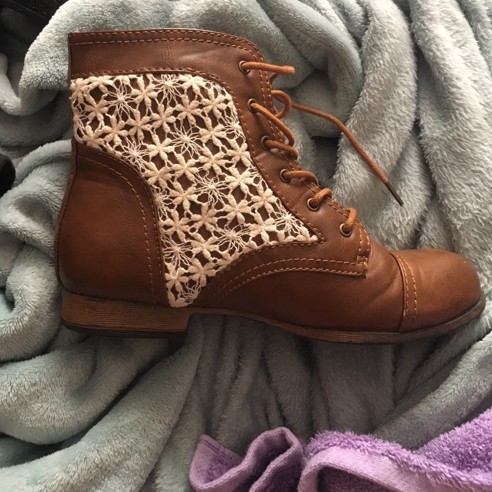 Brown booties