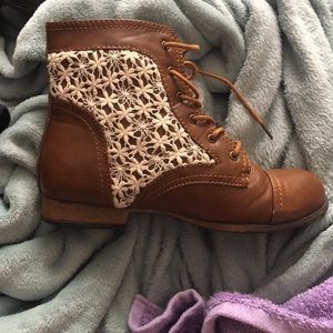 Brown booties