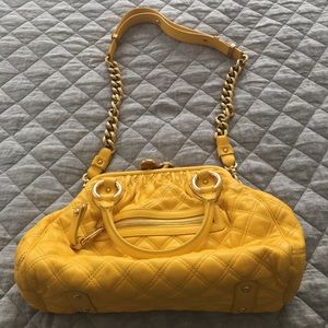 Marc Jacobs quilted yellow Stam bag