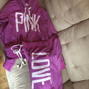 Victoria secret sweat suit