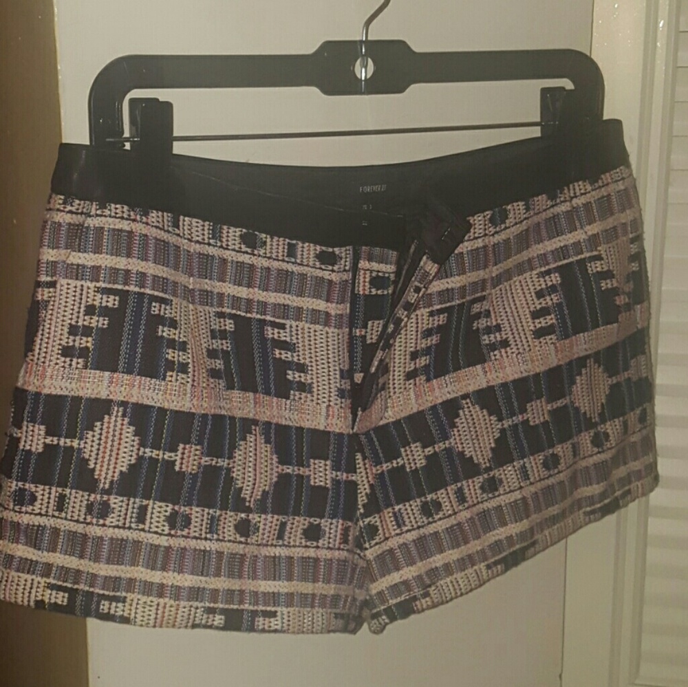Colorful Aztec print shorts