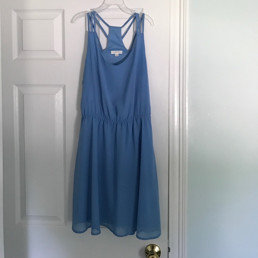 Light blue chiffon dress