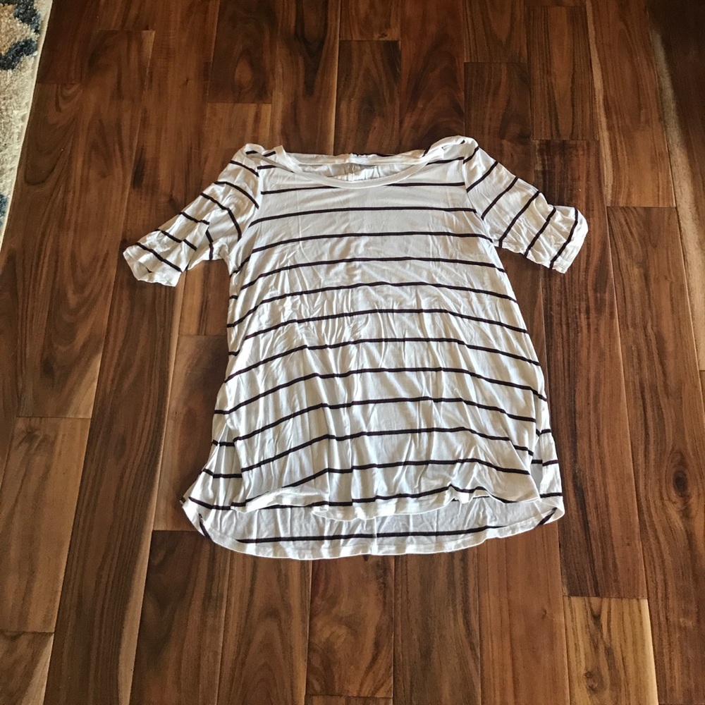 Striped "soft and sexy" shirt