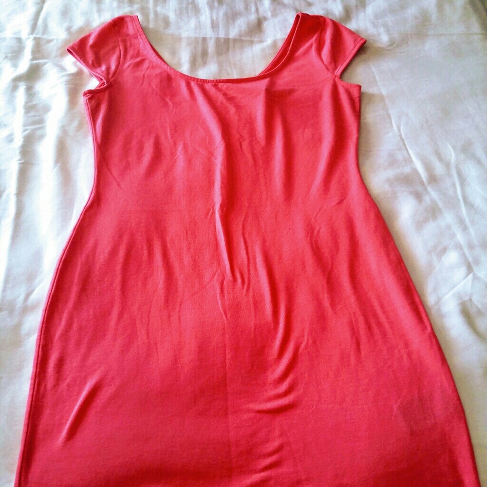 Hot Pink H&M Divided Mini Bodycon Dress