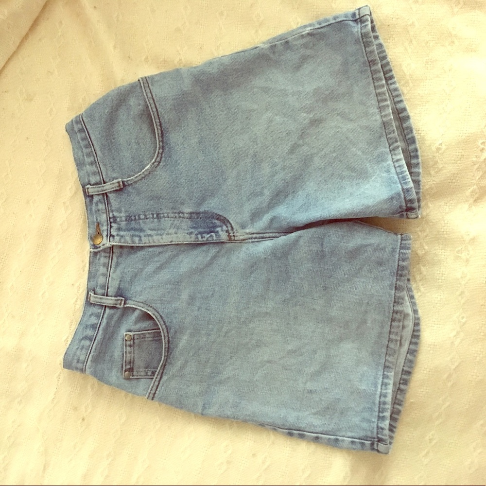 Vintage High Rise Made in the Shade Denim Shorts