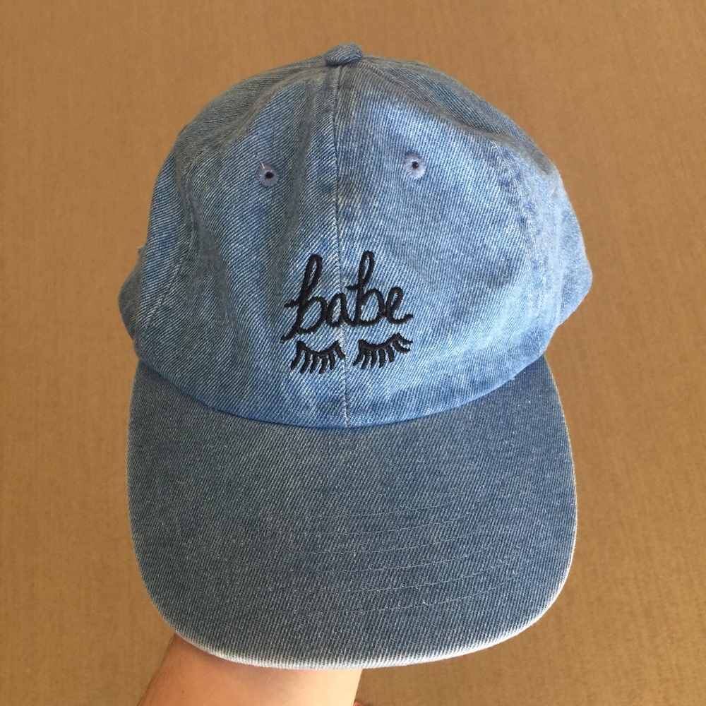Urban Outfitters "Babe" Denim Baseball Cap