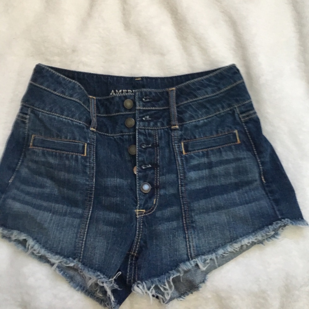NWOT American Eagle button up denim shorts sz 4