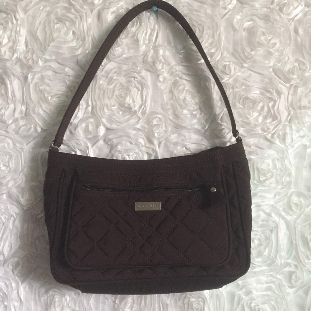 Vera Bradley Espresso brown microfiber shoulderbag