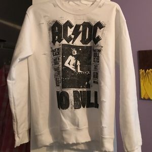 AC/DC ribbed sweatshirt