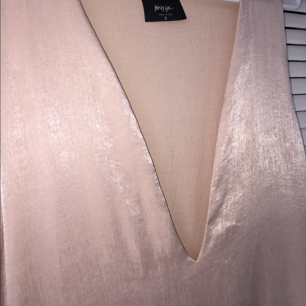 Nasty Gal nude dress