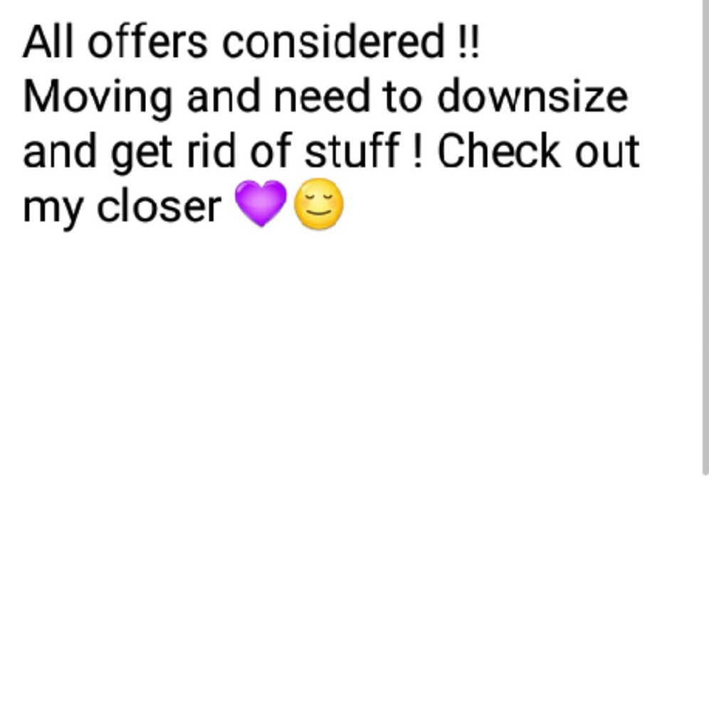 Check out my closet ! Make offers ! Thanks !