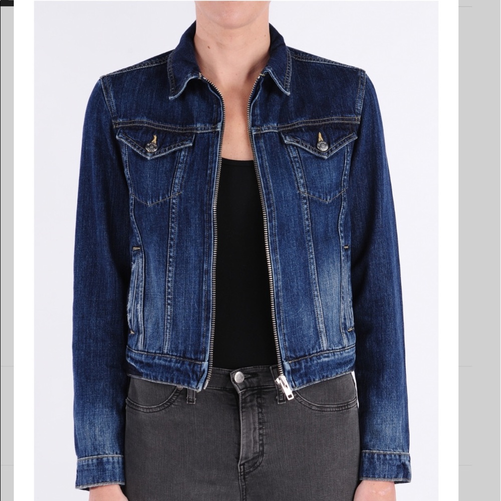 Henry and Belle Classic Zipper Jean Jacket NWT