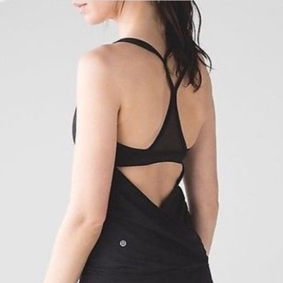 Lululemon black Minimalist tank with built-in bra - Picture 2 of 7