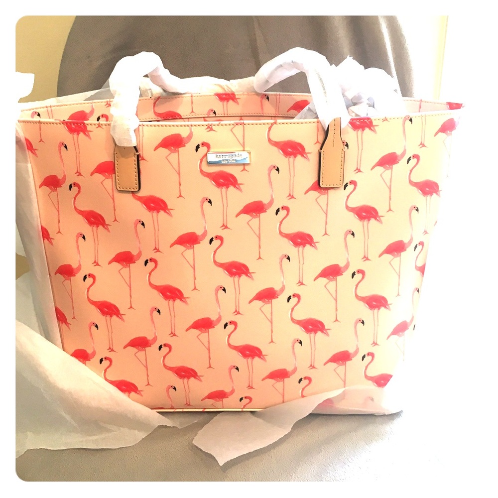 👛 NWT..Kate Spade Flamingo Tote 👛