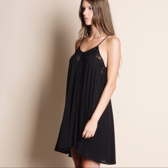 Strappy Lace Mini Dress - Picture 2 of 4