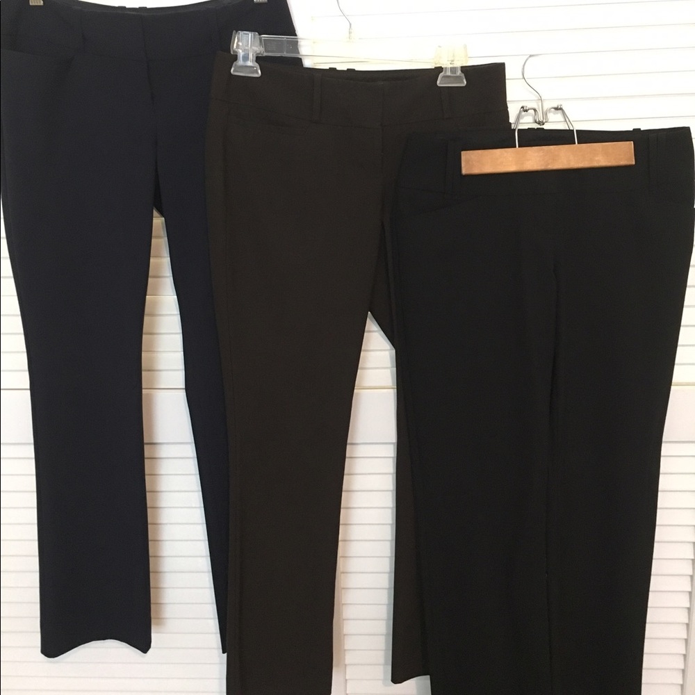 Three pairs of Limited pants Drew Fit