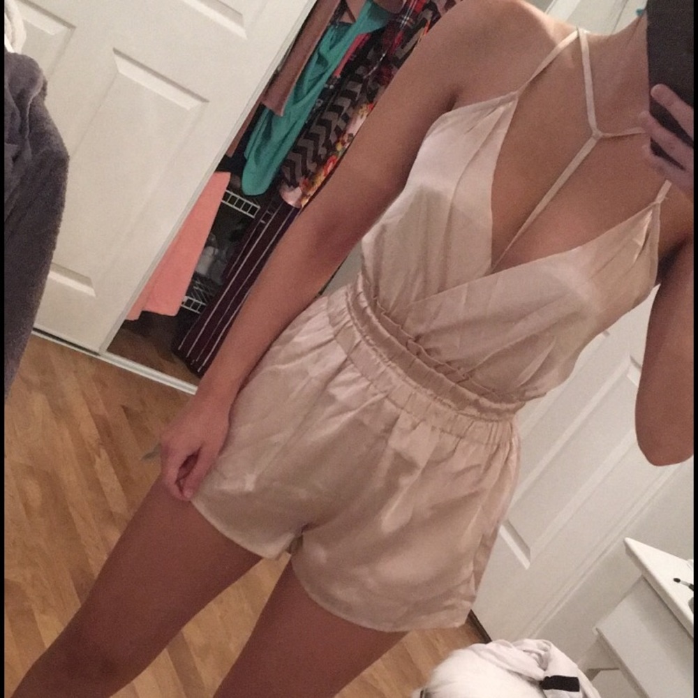 Silk romper