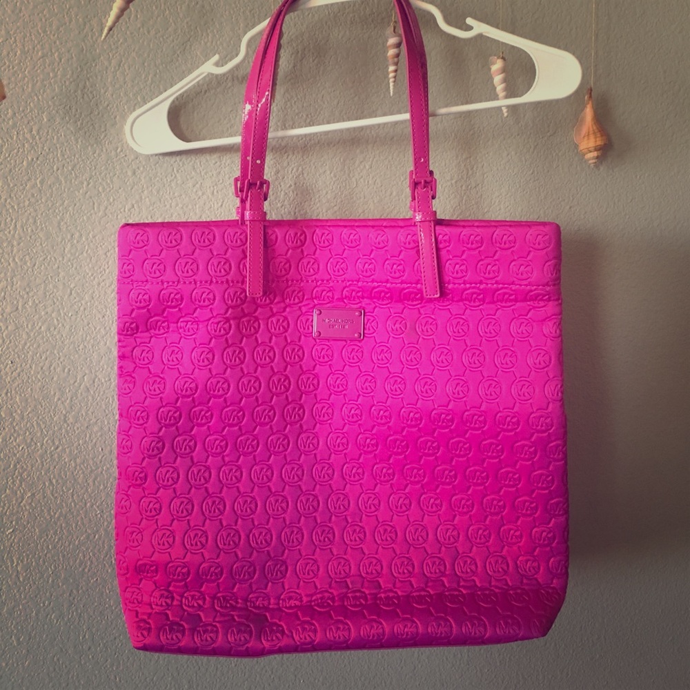 Hot Pink Michael Kors Tote Bag