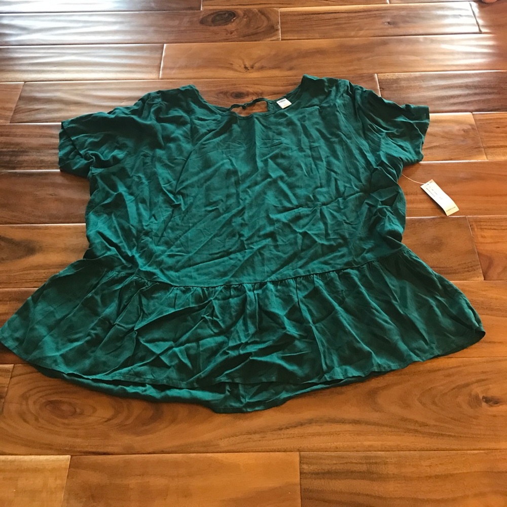 Teal peplum top from old navy. New with tags