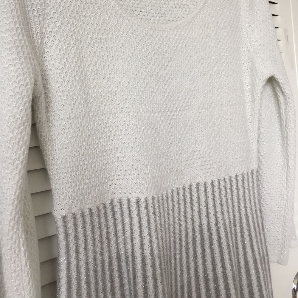 Calvin Klein silver shimmer dress