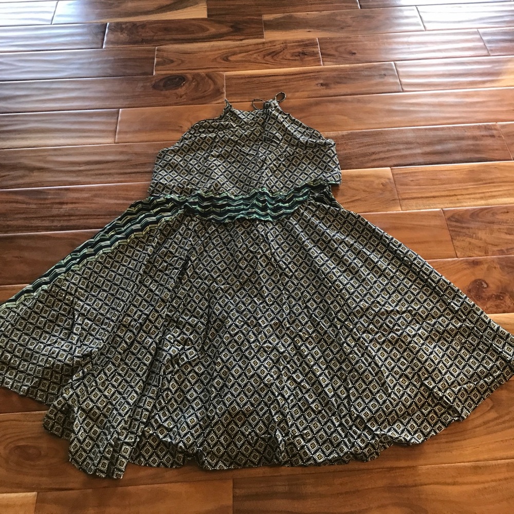 Patterned earth bound dress