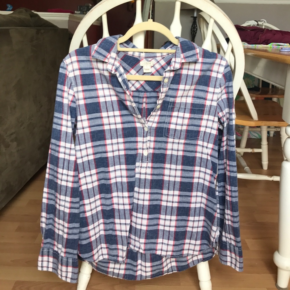 J.Crew Popover Button Down Shirt