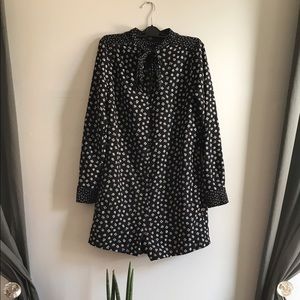 Zara Long Sleeve Floral Romper - NWT