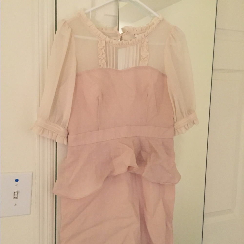 Banana baby: dress backless OL style