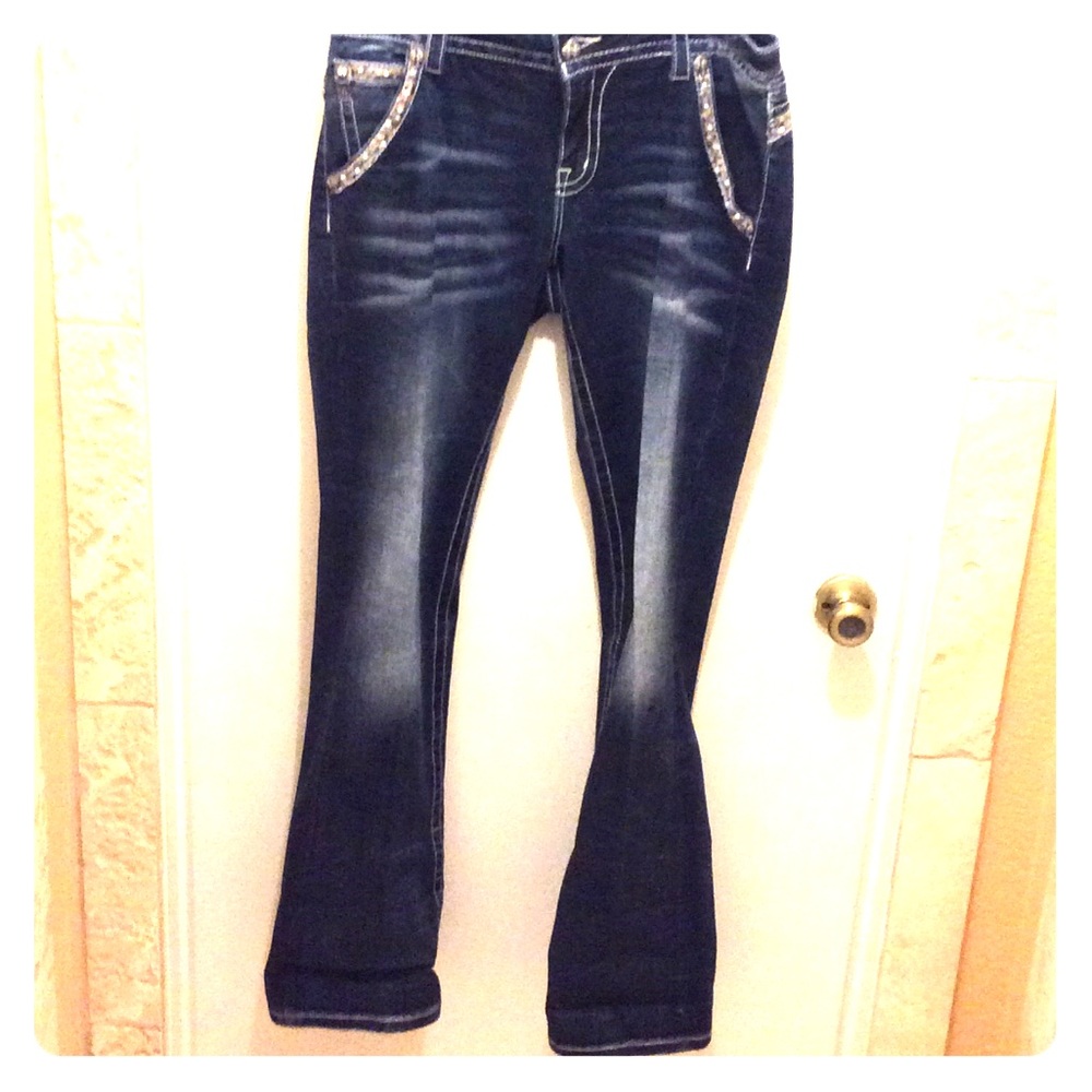 MissMe Sz31 Signature Slim Boot Jeans