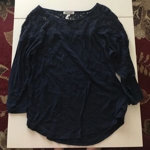 Lacey Navy Aeropostale Top