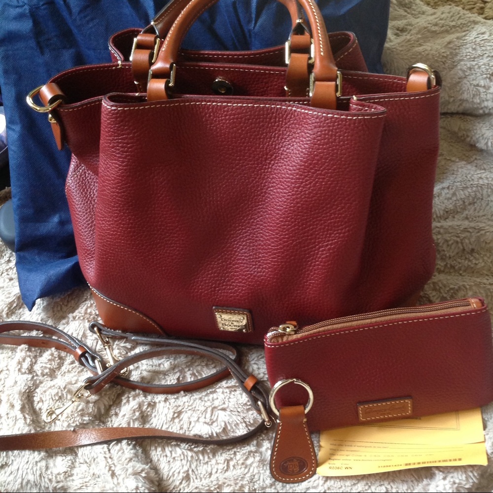 NWT Dooney & Bourke Leather Brenna Satchel