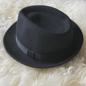 Black felt hat | Made in Italy