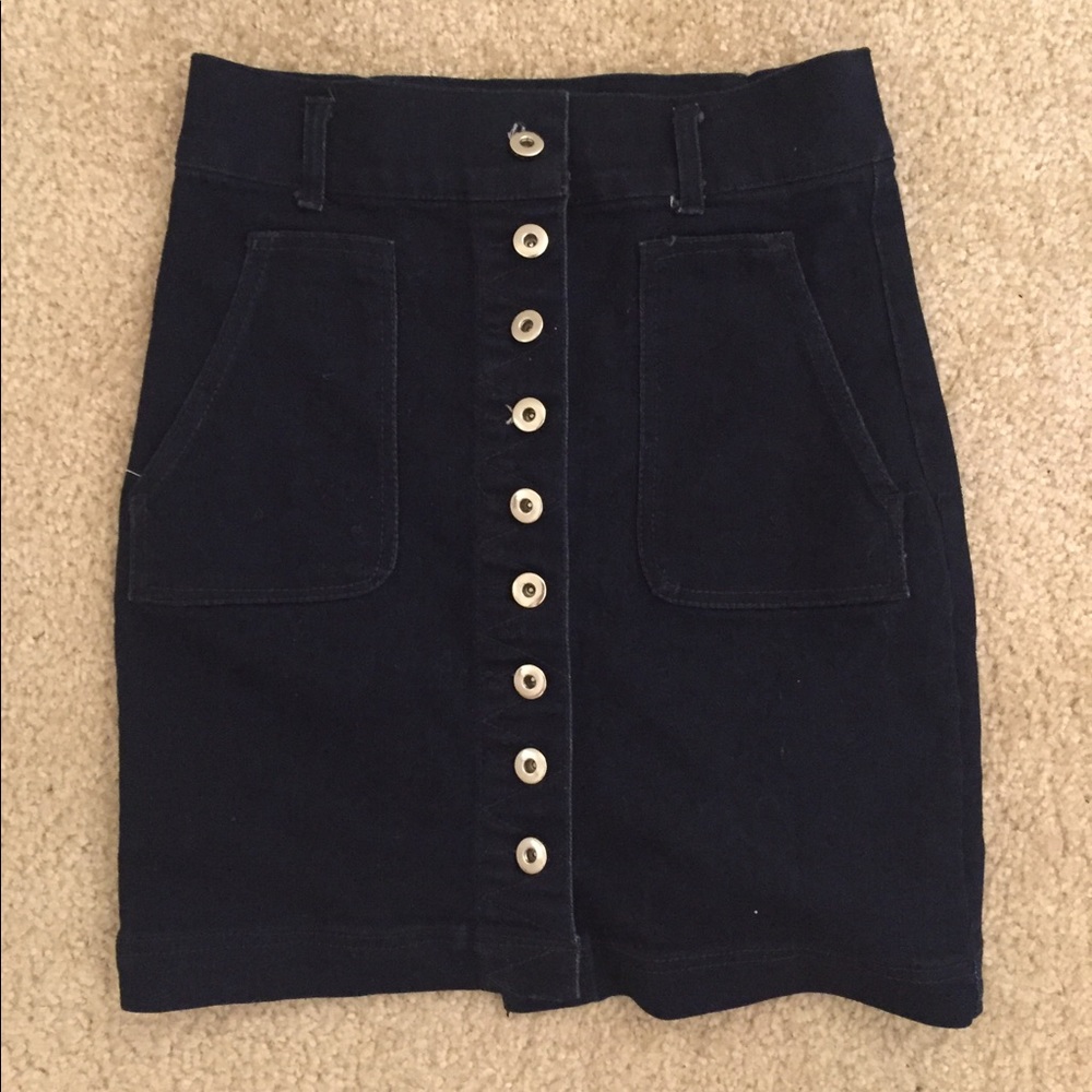 Mini jean skirt
