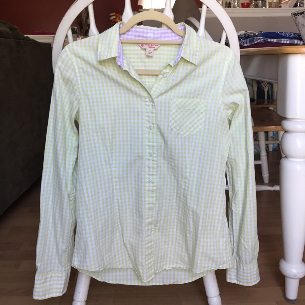 Brooks Brothers Gingham Button Up Shirt