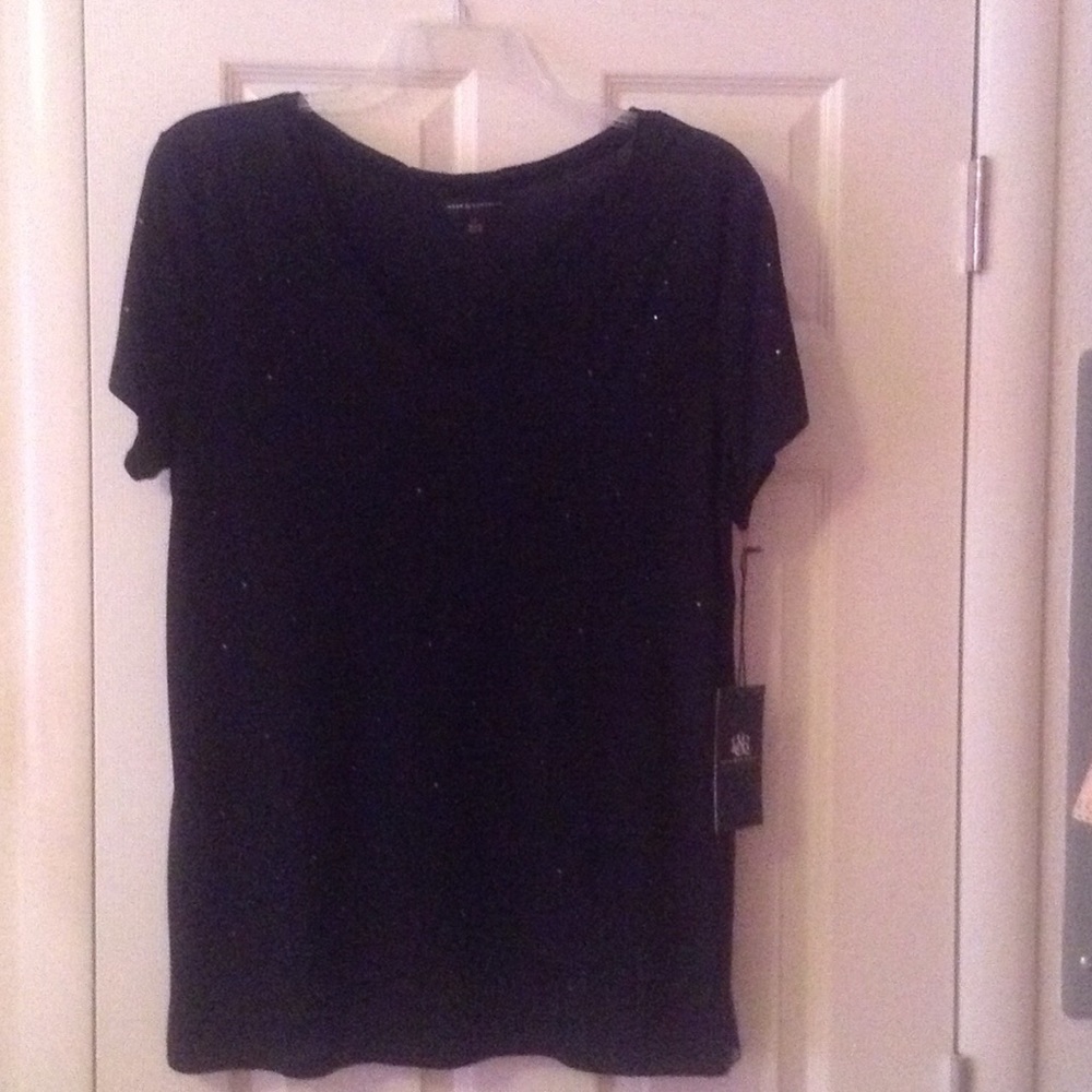 Rock & Republic Black Blouse XL