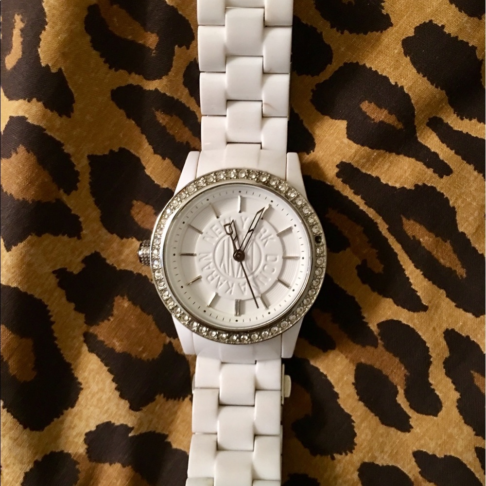 DKNY white watch