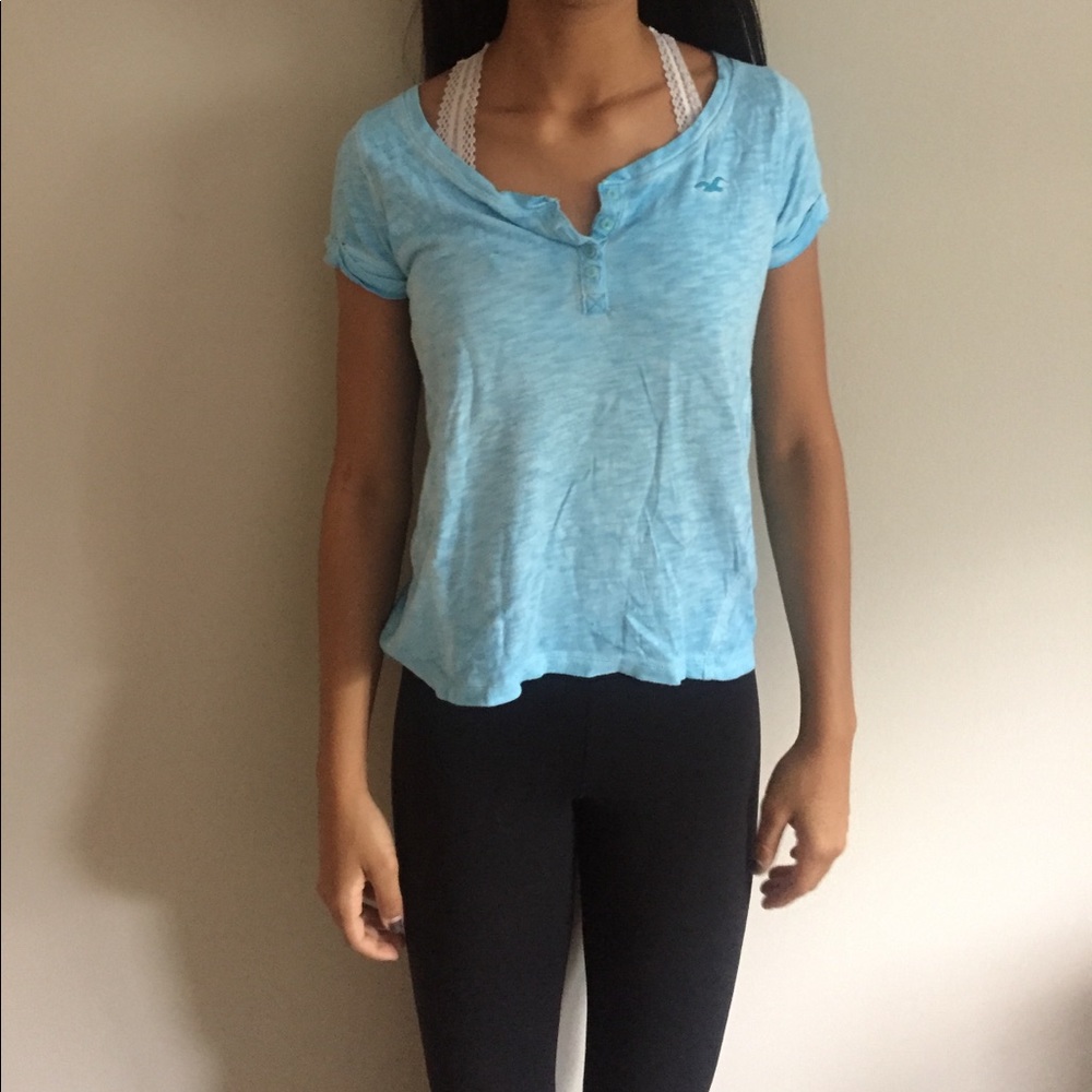 Blue short sleeve t-shirt