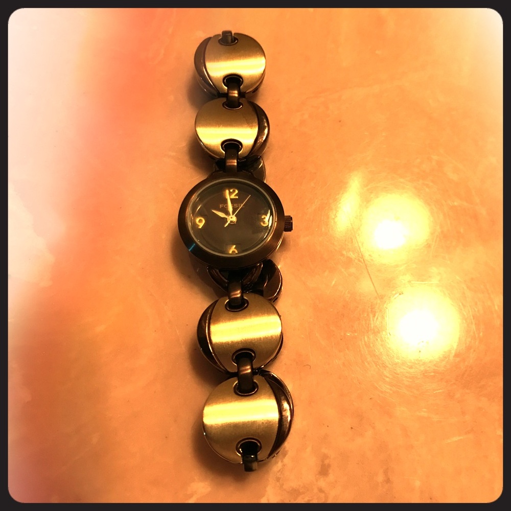 Bronze and Gold Ladies Fossil Watch